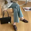 Primer Encuentro Ji Dongqiu Mocasines Pantuflas Peludas 2026 Nuevo Retro Correa de Doble Hebilla Mocasines de Deslizamiento Perezoso Punta Cerrada Casual para Mujer
