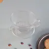 Embudo de pantalla de filtro de acero inoxidable pequeño Ángel filtro de café taza de filtro de cerámica extracción en frío V60 juego de preparación manual