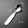 Cucharas de Acero Inoxidable 304 al por Mayor para Uso Doméstico, Vajilla Infantil, Cucharas para Comer Bebés, Cucharas y Tenedores Redondos de Acero Inoxidable de Grado Alimenticio para Postre