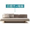 Sofá Exterior Ocio Impermeable Protección Solar Habitación Patio Terraza Diseñador Balcón Madera Maciza Mimbre Sofá Muebles