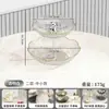 Plato de Frutas de Múltiples Niveles con un Estilo de Lujo Ligero de Alta Gama para Uso en el Hogar en la Sala de Estar, Adecuado para Bocadillos, Frutos Secos, Dulces, Frutas Deshidratadas y Golosinas para el Té