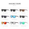 KDEAM Nuevas Gafas de Sol Polarizadas Cuadradas Almohadilla Nasal de Silicona 1.1TAC Película Real que Cambia de Color Gafas de Exterior KD101