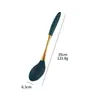 Juego de Utensilios de Cocina con Mango de Silicona Colador Espátula para Freír Cuchara para Sopa Espátula para Freír Utensilios de Cocina para el Hogar Espátula Cuchara para Cocinar Juego de 6 Piezas
