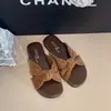Sandalias de Mocasín con Estampado de Leopardo Retro y Lazo para Mujer, Verano 2026, Calzado para Exteriores, Pantuflas Versátiles Planas Antideslizantes de Punta Abierta para Mujer