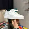 Putian Export Versión Original Air Force 1 Cuero de Primera Capa Af1 Guerrero Negro Todo Blanco Clásico Tenis de Caña Baja
