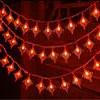 Lanternas vermelhas de LED luzes coloridas caractere Fu pequenas luzes coloridas luzes de fada céu estrelado Festival da Primavera Decoração de Ano Novo quarto Festival da Primavera