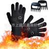 Guantes de aramida resistentes a altas temperaturas de 800 grados de fábrica, ignífugos, con aislamiento térmico para horno microondas, guantes para horno y barbacoa.