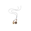 Espíritu inspirado en el bosque~Nuevo collar con colgante de madera de roble estilo Zen chino para mujer, diseño de nicho, accesorio de cadena larga para suéter