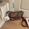 Bolsa feminina de grande capacidade, novo modelo outono 2026, bolsa transversal versátil vintage de alta qualidade, bolsa de peito para o dia a dia, bolsa de ombro
