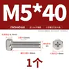 Perno Hexagonal Externo de Acero Inoxidable 304 Chapado en Oro con Ranura de Cruz Phillips Gb29.2 Tornillo Hexagonal Externo M3M4M5M6