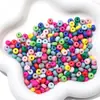 100 Bolas Acrílicas de Ábaco de Colores Variados, Cuentas Sueltas, Accesorios para Manualidades, Materiales, Pulseras para Colgar en el Coche, Accesorios para Collares