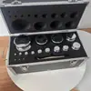 Juego de Pesas Cromadas Grado M1 Caja de Pesas Cromadas Grado M1 1G-500G Caja de Aluminio de 2 kg Pesas Cromadas Envío Gratis