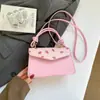 Bolsa de Ombro Cruzada Simples Casual Estampada de Coração Tendência Moda Nova Primavera 2026 para Mulheres