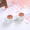 Nuevos Adornos Mini de Taza de Café de Resina, Juguetes de Comida Miniatura para Cafetería, Accesorios de Moda, Accesorios de Juguete