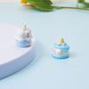 Accesorios de pegamento de crema, lindos cachorros de postre, micro paisajes, decoraciones creativas de animales, accesorios de escritorio, mini adornos pequeños