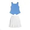 Conjunto Súper Lindo para Niñas 2026 Nuevo Verano Estilo Coreano Niña Linda y Dulce Chaleco de Lunares y Falda de Encaje
