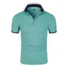 2026 Verano Nueva Camisa POLO para Hombre Manga Corta Moda Masculina Color Sólido Versátil Casual para Hombre Exclusivo Transfronterizo
