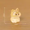Luz de noite miniatura brilhante, figura de cachorrinho fofa e adorável, acessórios de decoração DIY para casa de bonecas, ornamento de mesa em miniatura