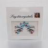 Pegatina decorativa estéreo de diamante facial, autoadhesiva, de color, sin gel, con atmósfera de cristal.