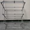 Estante para secar ropa de comercio exterior transfronterizo, estante para secar edredones en el balcón, plegable, de pie, dormitorio, fácil de colgar ropa, secado audaz de ropa