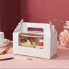 Caja de Muffin Transparente con Ventana de 1 Cavidad Dos Cavidades Caja para Cupcakes Pastel Pequeño Caja de Postre Portátil Caja de Repostería para Entrega