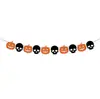Faixa de Halloween com Glitter Dourado Transfronteiriça Decoração de Festa Bandeirinhas de Fantasma com Glitter Bandeirinhas de Papel de Fantasma Fofas Feitas Sob Medida