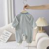 Mono Nuevo de Otoño para Bebé Recién Nacido Rayado con Bola Cuello Redondo Manga Larga para Gatear Ropa para Bebé Niño y Niña
