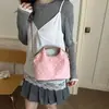 Bolsa de Mano Cubo Fresca Estilo Coreano al por Mayor para Mujer, Nuevo Verano 2026 Bolso de Hombro con Lunares y Bloques de Color, Bolso Cruzado Versátil