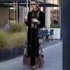 Casaco Trench Coat Europeu e Americano 2025 Amazon Transfronteiriço Novo Estampado Estilo Luxo Leve Temperamento Simples Emagrecedor Elegante Redutor de Idade