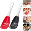 Cuchara de Cocina Multifuncional para Cocinar Cuchara para Moler Doméstica Rallador de Jengibre y Ajo Plástico Separador de Claras de Huevo Colador para Escurrir y Filtrar