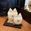 Bolso Cuadrado Súper Popular de Verano para Mujer 2026 Nuevo Lindo Bolso Cuadrado Pequeño Tejido de Paja Elegante Bolso Cruzado con Lazo