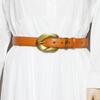 Cinturón de estilo retro europeo y americano para mujer, cinturón para pantalones versátil de estilo coreano, cinturón delgado, cinturón decorativo, cinturón de plástico