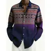 2026 Primavera y Otoño Amazon SHEIN AliExpress Nueva Moda Transfronteriza Camisa Cárdigan Estampada en 3D Top para Hombre
