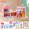 Amazon Casa de Bonecas DIY Crianças Menina Princesa Grande Castelo Villa Casa Presente de Aniversário Casa de Brinquedo Brinquedos