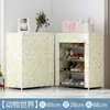 Zapatero multicapa simple para uso doméstico, zapatero de tela económico, ahorra espacio, simple moderno a prueba de polvo, ensamblado para la entrada del dormitorio