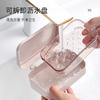 Caja de Jabón con Tapa Abatible Creativa Drenaje Libre Sin Taladro Hogar Baño Caja de Jabón para Baño Caja de Jabón para Lavandería Soporte para Jabón