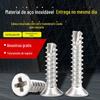 Parafuso autoatarraxante com ponta de corte transversal de aço inoxidável 304 KTM3M3.5M4 parafuso autoatarraxante de cabeça chata