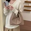 Bolso de mujer elegante y sencillo, nuevo 2026 otoño versátil casual estilo coreano popular bolso de mano para el trabajo bolso cubo