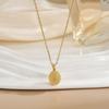 Estilo Japonés y Coreano Lujo Ligero Chapado en Oro Real de 18K Colgante de Durian Cadena para Clavícula Simple de Moda para Mujer Cadena de Celebridad Cibernética