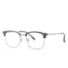 Armazones Ópticos Metálicos Nuevos para Cejas de Hombres Transfronterizos Se Pueden Equipar con Lentes para Miopía y Presbicia Armazones de Gafas Retro Elegantes Fabricantes Venta al por Mayor
