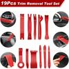Kit de 38 herramientas para coche, extractor de balancines con cuchillas de extracción interna, reparación de molduras de puertas, clip de plástico