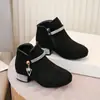 Botas de Princesa para Niñas 2026 Otoño Nuevo Estilo Coreano Botines para Niños Botas de Tacón Alto para Niñas Botas Cortas de Estudiante Botas para Padres e Hijos