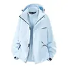 Chaqueta 3 en 1 personalizable con logo transfronterizo para hombre y mujer, chaqueta impermeable para exteriores con capucha de grafeno