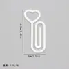 Clips para Papel Lindos Transfronterizos Estudiante Notas de Libro Portatarjetas de Archivo Clips de Papel Creativos DIY Clips de Papel Acrílicos