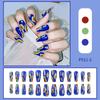 Venta caliente transfronteriza usar belleza de uñas pieza de uña Francés Perla usar uña usar parche de uña falsa fábrica cabello lacio