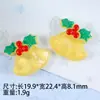 Caixa de Presente Boneco de Neve Série de Natal Sino Árvore de Natal Cola Creme Presilhas de Cabelo Corda de Cabelo Acessórios de Resina DIY