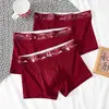 Ropa Interior de Algodón Puro Bendición de Tian Guan Nueva Cintura Media Antibacteriana Boxer Rojo Ropa Interior de Boda Boxer Briefs Venta al por Mayor de Fábrica