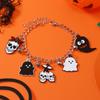 Pulsera combinada de Halloween con cabeza de calabaza, araña, murciélago, casa fantasma, calavera, decoración navideña, pulsera creativa