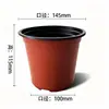 Maceta para plántulas de dos colores al por mayor transpirable verde rosa flor carnosa maceta de plástico para flores redonda engrosada maceta de plástico pp de dos colores