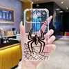 Fabricación y venta al por mayor de fundas para iPhone 15 Pro Max populares y de moda con araña pintada con pintura UV y fundas para iPhone 17